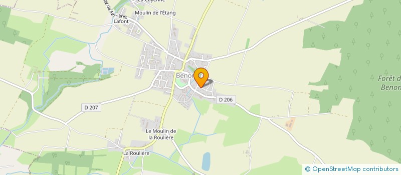 localisation de l'entreprise MONSIEUR JOHN BAUDRY  BENON