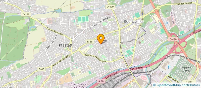 localisation de l'entreprise MONSIEUR JOHN BICHON  MULHOUSE