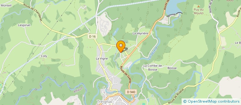 localisation de l'entreprise MONSIEUR JOHN BIGGINS  TREIGNAC