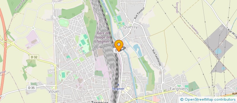 localisation de l'entreprise MONSIEUR JOHN BONIFACE  TERGNIER