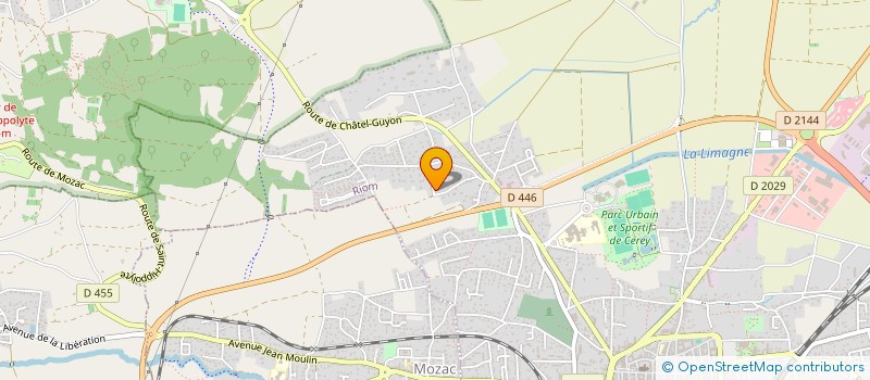 localisation de l'entreprise MONSIEUR JOHN BOUAZIZ  RIOM