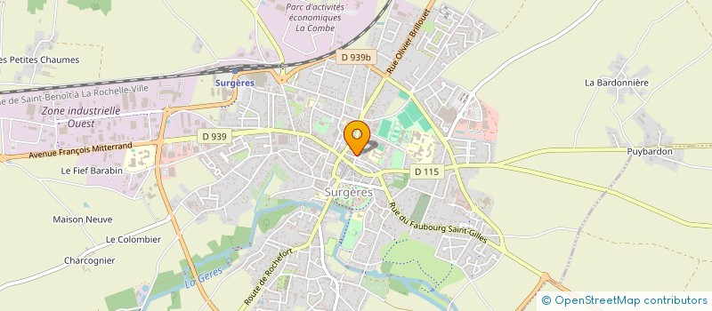 localisation de l'entreprise MONSIEUR JOHN BOUKARAM  SURGERES