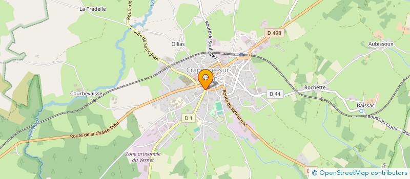 localisation de l'entreprise MONSIEUR JOHN CAFIERO  CRAPONNE-SUR-ARZON