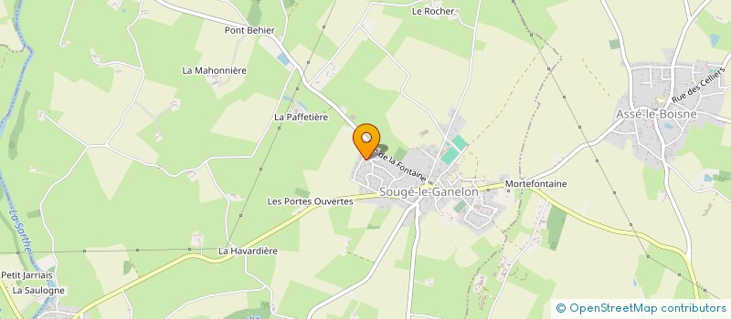 localisation de l'entreprise MONSIEUR JOHN CARNELL  SOUGE-LE-GANELON