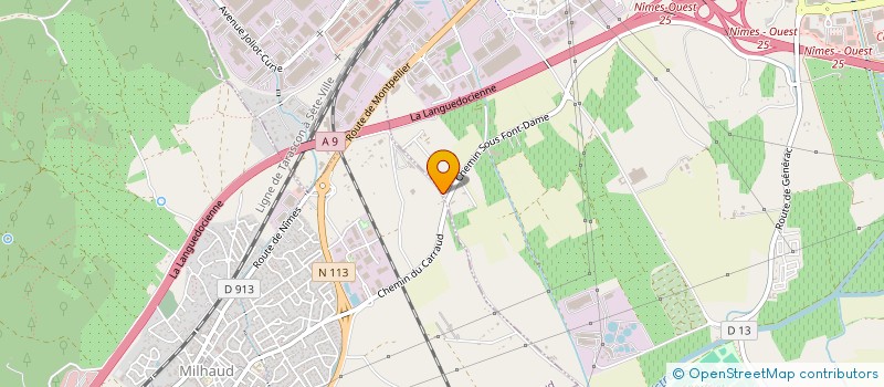 localisation de l'entreprise MONSIEUR JOHN CHAMBERT  NIMES