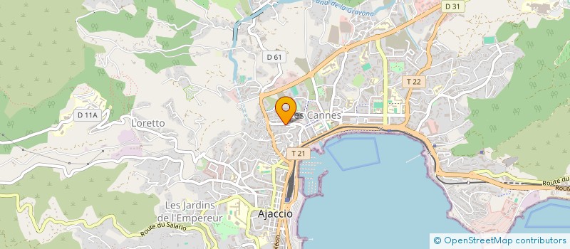 localisation de l'entreprise MONSIEUR JOHN CHAN KIN à AJACCIO
