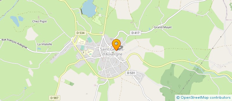 localisation de l'entreprise MONSIEUR JOHN CHIAPELLO à SAINT-GERVAIS-D'AUVERGNE