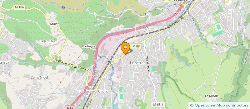 localisation de l'entreprise MONSIEUR JOHN CLAUZON  LORETTE