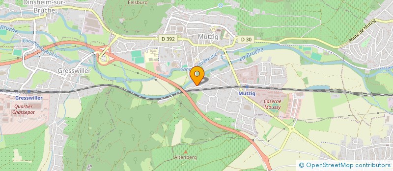 localisation de l'entreprise MONSIEUR JOHN COLLING  MUTZIG