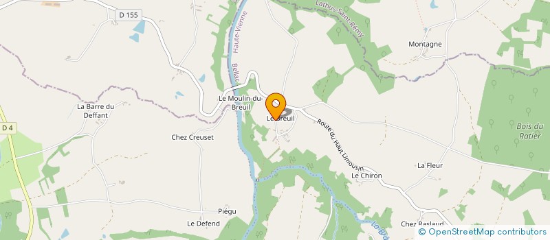 localisation de l'entreprise MONSIEUR JOHN CORKILL CALLIN  LA TRIMOUILLE