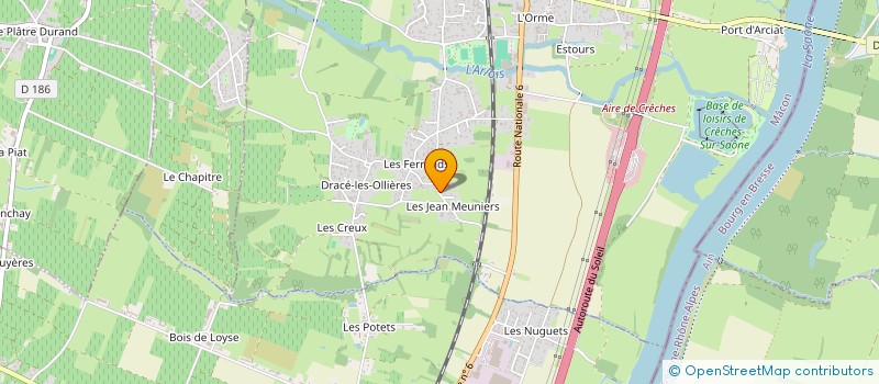 localisation de l'entreprise MONSIEUR JOHN COTILLON  CRECHES-SUR-SAONE