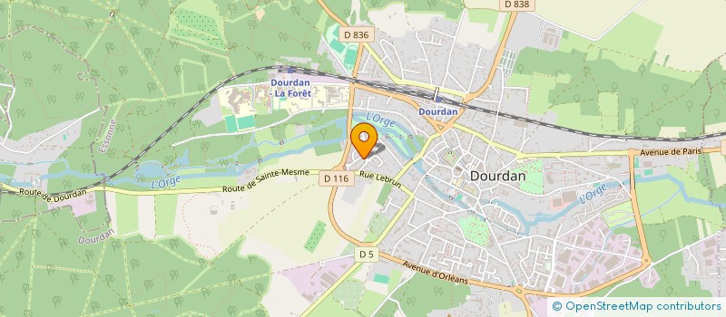 localisation de l'entreprise MONSIEUR JOHN COURBIN à DOURDAN