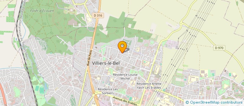 localisation de l'entreprise MONSIEUR JOHN DANIEL  VILLIERS-LE-BEL