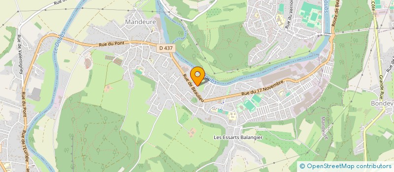 localisation de l'entreprise MONSIEUR JOHN DARBOUX  MANDEURE