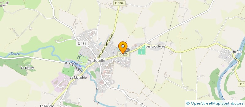 localisation de l'entreprise MONSIEUR JOHN DEDIENNE  ANDOUILLE