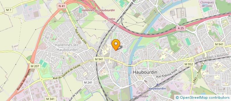 localisation de l'entreprise MONSIEUR JOHN DELABY  HAUBOURDIN