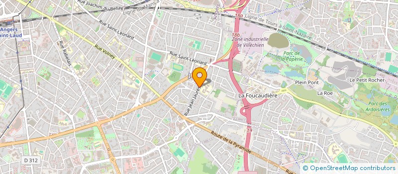 localisation de l'entreprise MONSIEUR JOHN DELAY à ANGERS