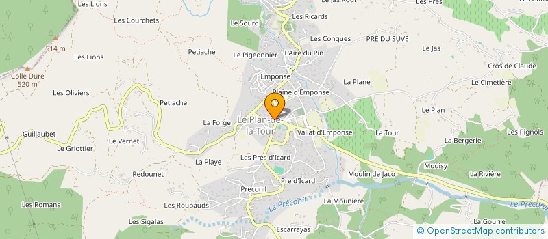 localisation de l'entreprise MONSIEUR JOHN DIAZ à LE PLAN-DE-LA-TOUR