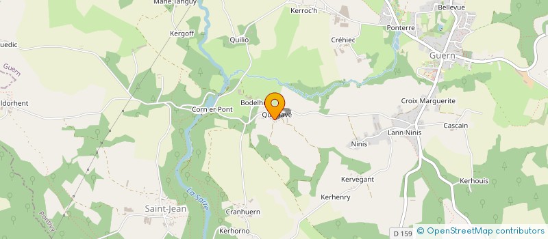 localisation de l'entreprise MONSIEUR JOHN DICKSON  GUERN