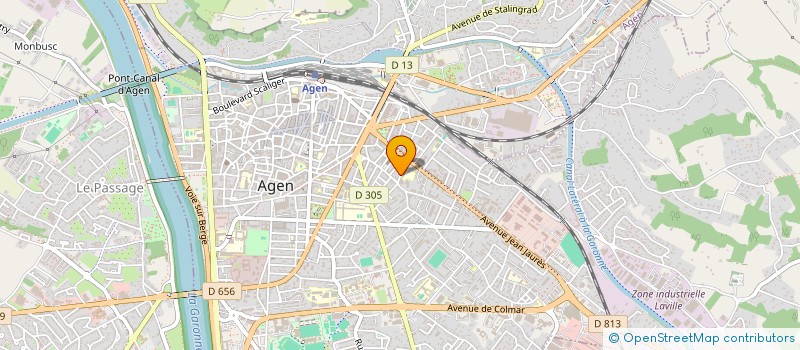 localisation de l'entreprise MONSIEUR JOHN DOLBY  AGEN