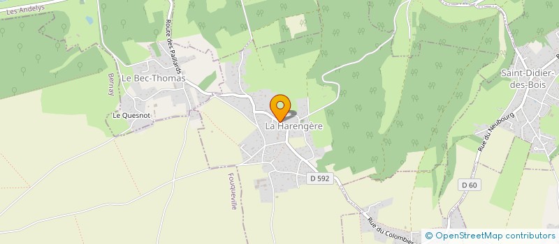 localisation de l'entreprise MONSIEUR JOHN DROUET  LA HARENGERE