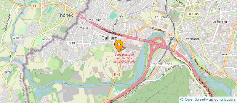 localisation de l'entreprise MONSIEUR JOHN DUNAND à GAILLARD
