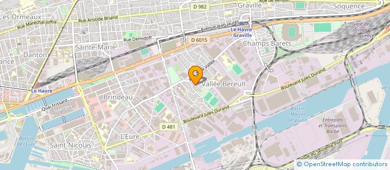 localisation de l'entreprise MONSIEUR JOHN DURAND à LE HAVRE