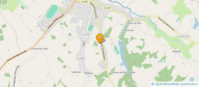 localisation de l'entreprise MONSIEUR JOHN FABB  MIRAMONT-DE-GUYENNE