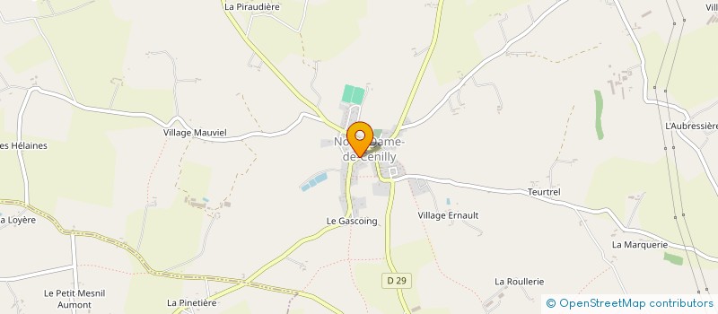 localisation de l'entreprise MONSIEUR JOHN GLON  NOTRE-DAME-DE-CENILLY