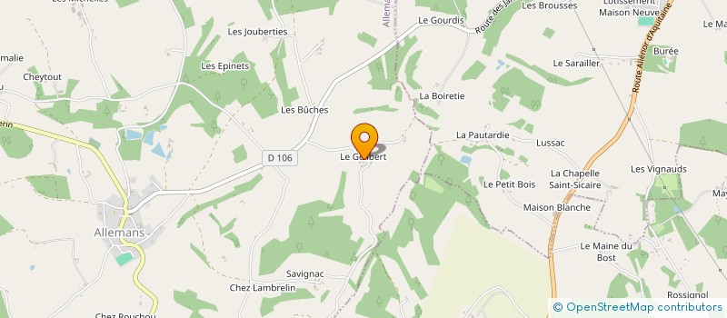 localisation de l'entreprise MONSIEUR JOHN HART  ALLEMANS