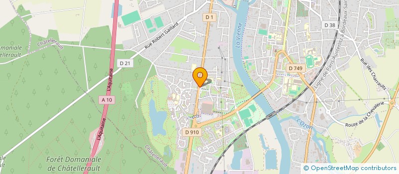 localisation de l'entreprise MONSIEUR JOHN HENRIQUE  CHATELLERAULT