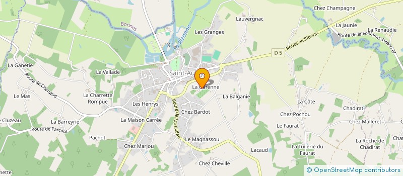 localisation de l'entreprise MONSIEUR JOHN JARVIE  PARCOUL-CHENAUD