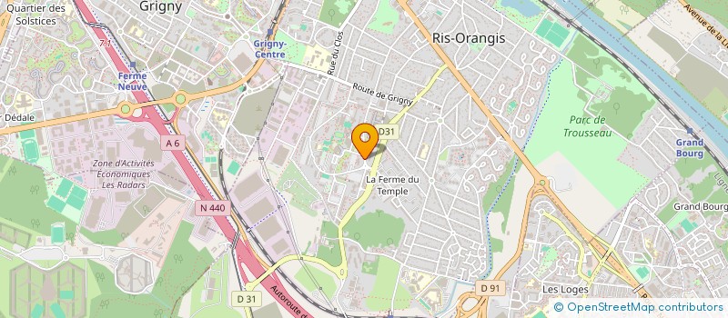 localisation de l'entreprise MONSIEUR JOHN JOHNSON à RIS-ORANGIS