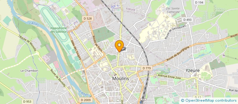 localisation de l'entreprise MONSIEUR JOHN KELLOGG à MOULINS