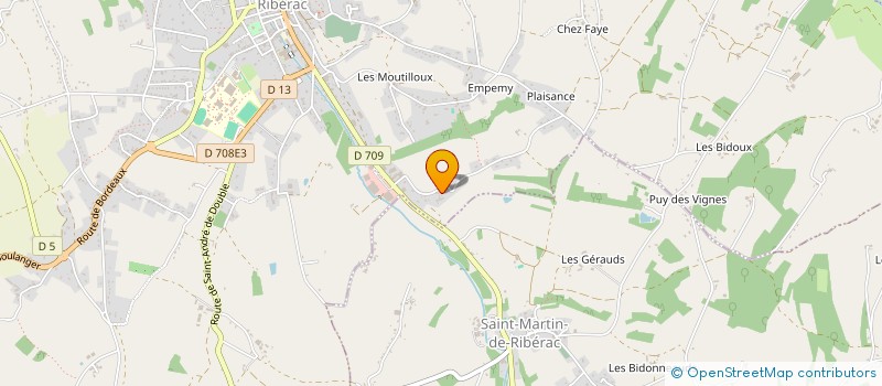 localisation de l'entreprise MONSIEUR JOHN KENNY  RIBERAC