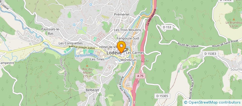 localisation de l'entreprise MONSIEUR JOHN KING  LODEVE