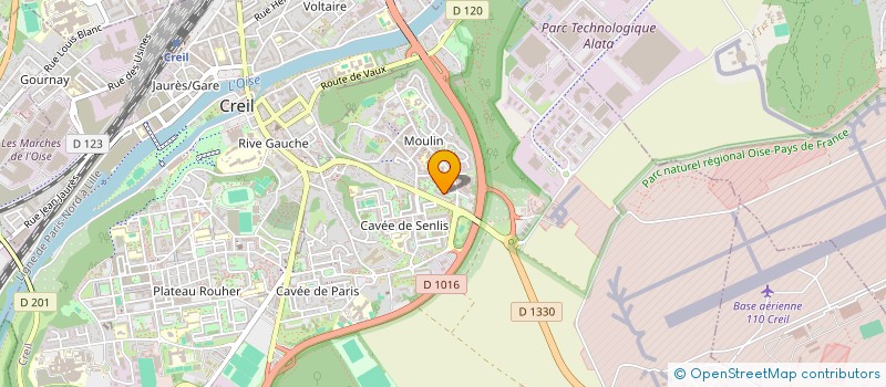 localisation de l'entreprise MONSIEUR JOHN KWAME ADJEI  CREIL