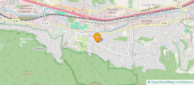 localisation de l'entreprise MONSIEUR JOHN LEGG  LA PENNE-SUR-HUVEAUNE