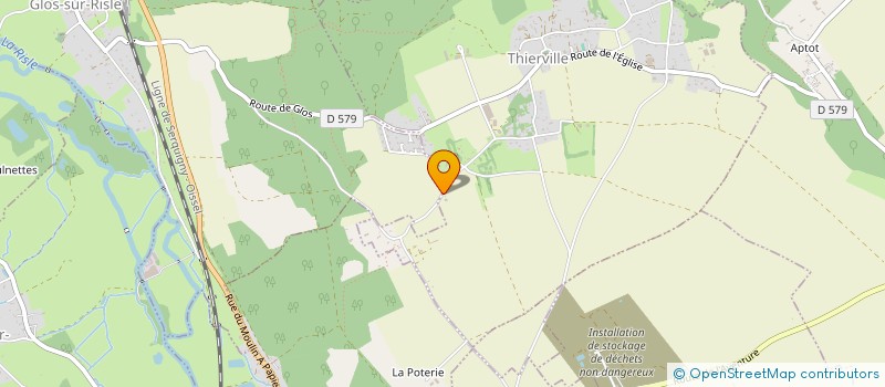 localisation de l'entreprise MONSIEUR JOHN LEJEUNE  THIERVILLE