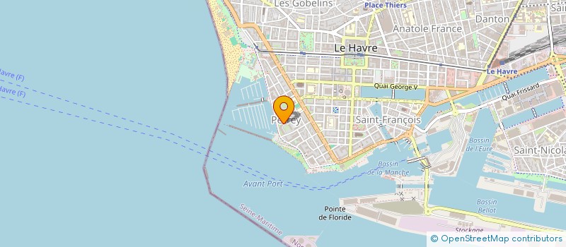 localisation de l'entreprise MONSIEUR JOHN LEMARCHAND  LE HAVRE