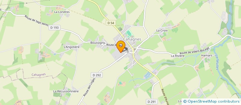 localisation de l'entreprise MONSIEUR JOHN LEQUERTIER  CAHAGNES