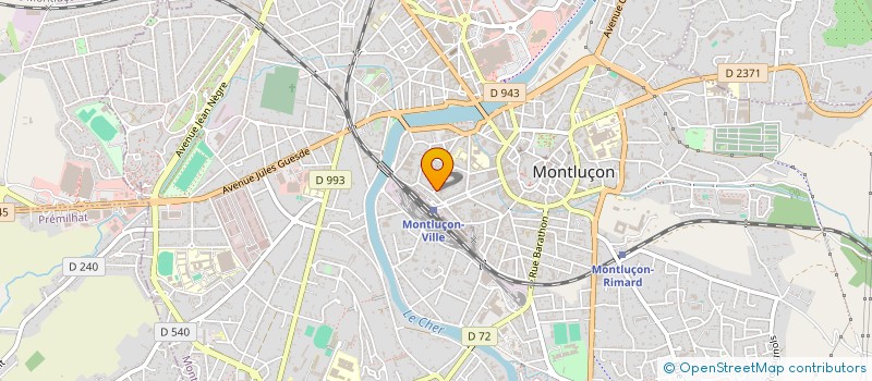 localisation de l'entreprise MONSIEUR JOHN LEVY  MONTLUCON