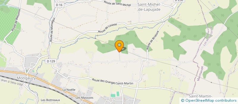 localisation de l'entreprise MONSIEUR JOHN LIOTEAU  LAMOTHE-LANDERRON