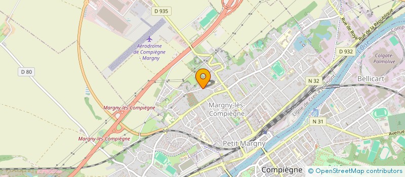 localisation de l'entreprise MONSIEUR JOHN LOUIS  MARGNY-LES-COMPIEGNE