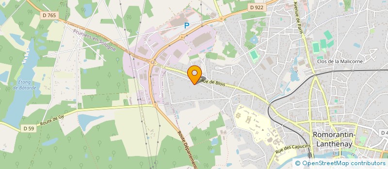 localisation de l'entreprise MONSIEUR JOHN LOUMACHI à ROMORANTIN-LANTHENAY