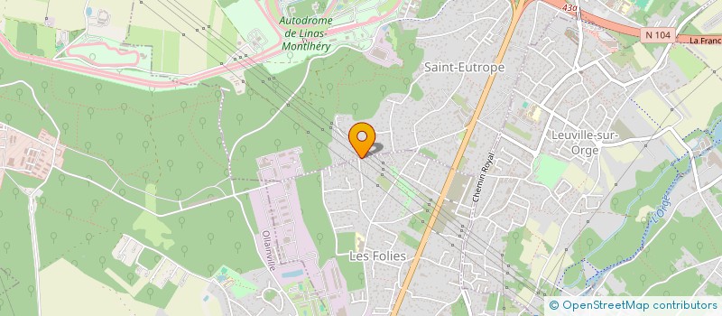 localisation de l'entreprise MONSIEUR JOHN MARQUET  LINAS