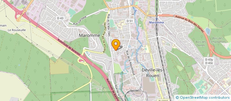 localisation de l'entreprise MONSIEUR JOHN MARTIN  MAROMME