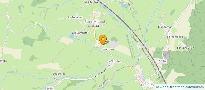 localisation de l'entreprise MONSIEUR JOHN MARTIN  SAINT-MICAUD