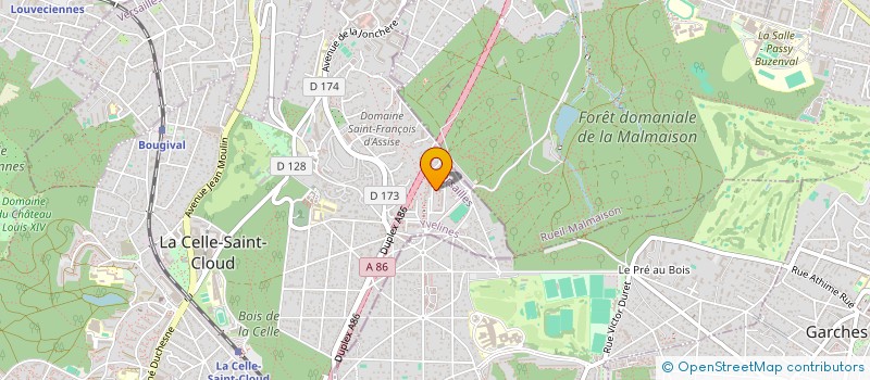 localisation de l'entreprise MONSIEUR JOHN MASSALA  LA CELLE-SAINT-CLOUD