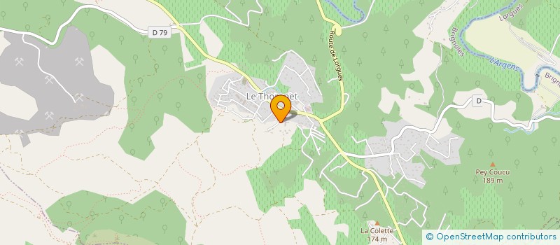 localisation de l'entreprise MONSIEUR JOHN MERLE  LE THORONET